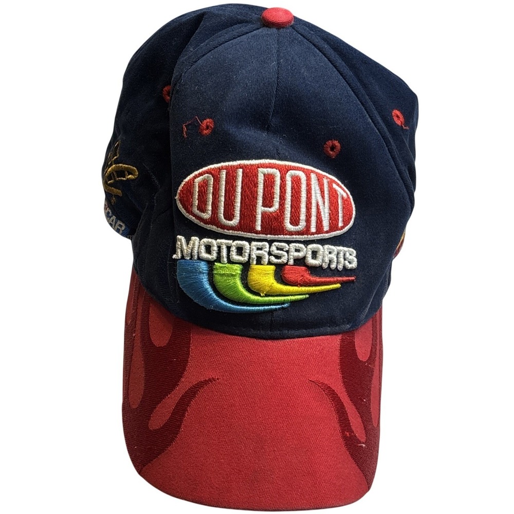 Jeff Gordon 24 DuPont NASCAR Hat Chase Authentics Flame Brim Cap